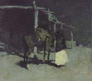 Frederic Remington, Waiting in the Moonlight (mk43)